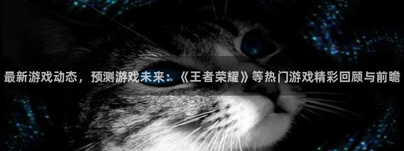 星欧娱乐注册测速：最新游戏动态，预测游戏未来：《王者荣耀》等